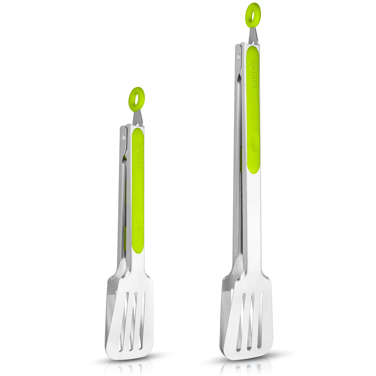 Damascus Stainless Steel Kitchen Tongs – Silicone Anti-Slip Clamps