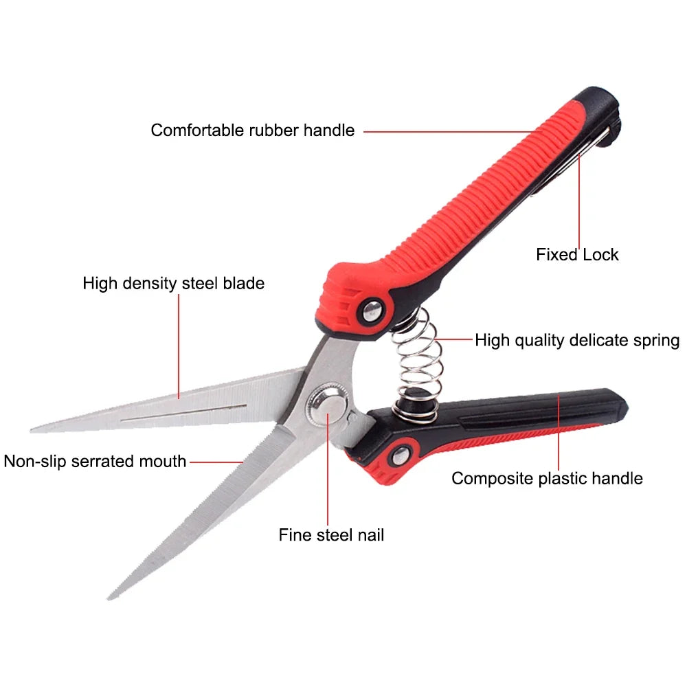 RDDSPON Bypass Pruning Shears | Stainless Steel Garden Scissors