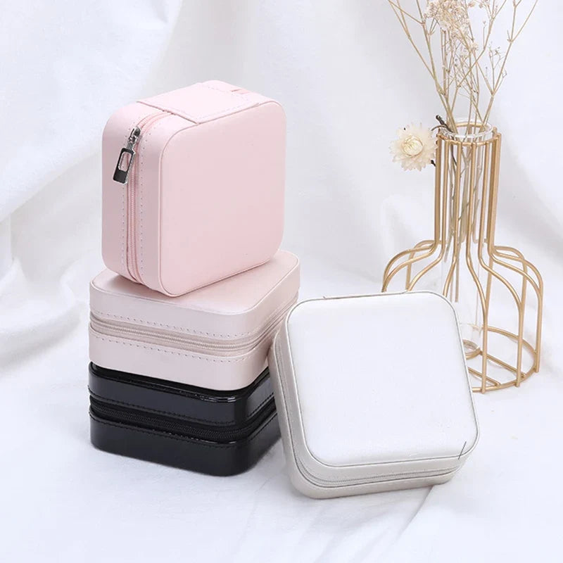 Mini Travel Jewelry Organizer Box – Earrings, Rings & Necklaces