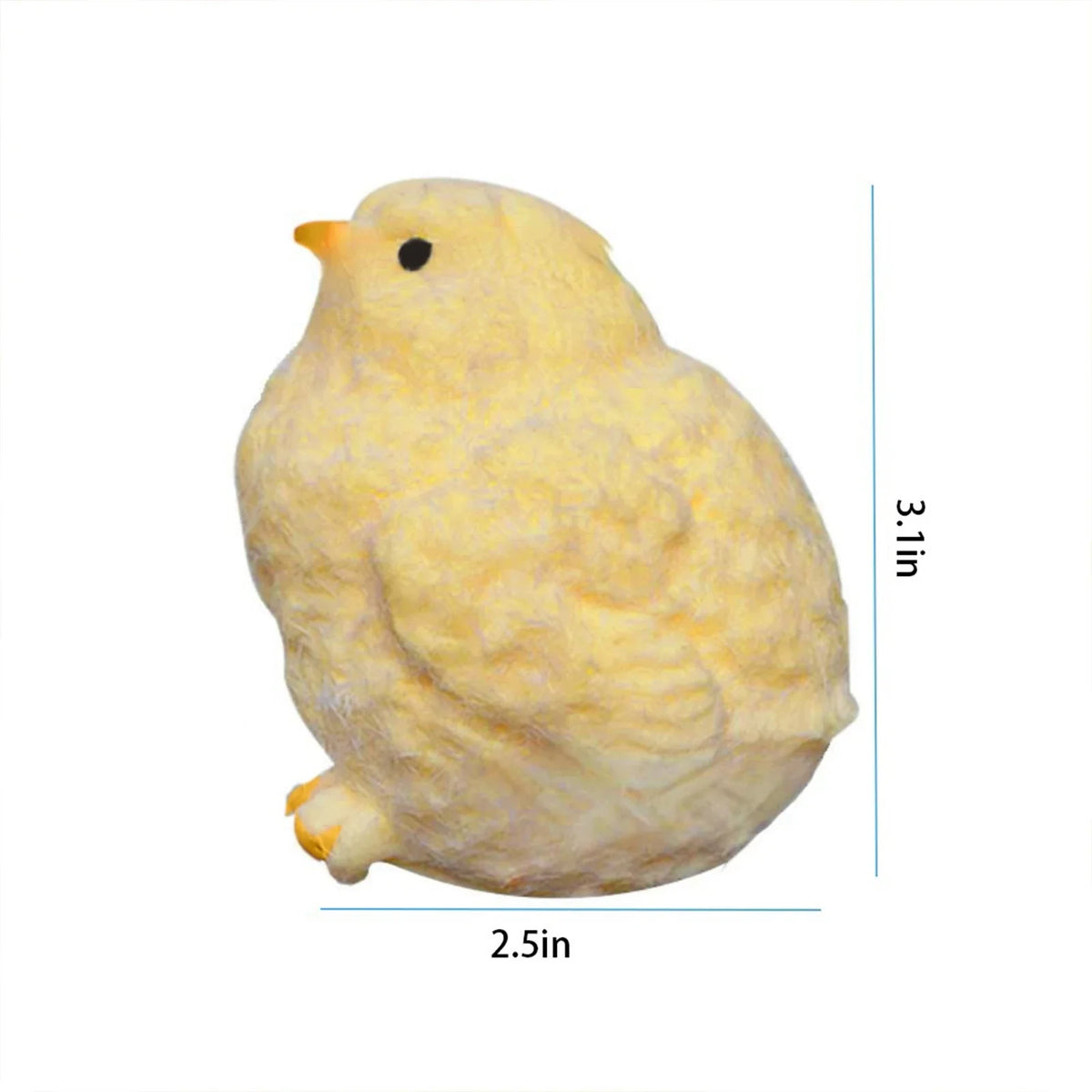 Handmade Squishy Chicken Plush Toy – Soft Squeeze Fidget Gift