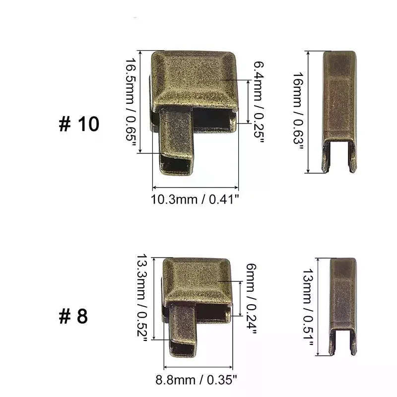 Zipper Repair Kit – Metal Sliders & Pins Sizes #3 #5 #8 #10
