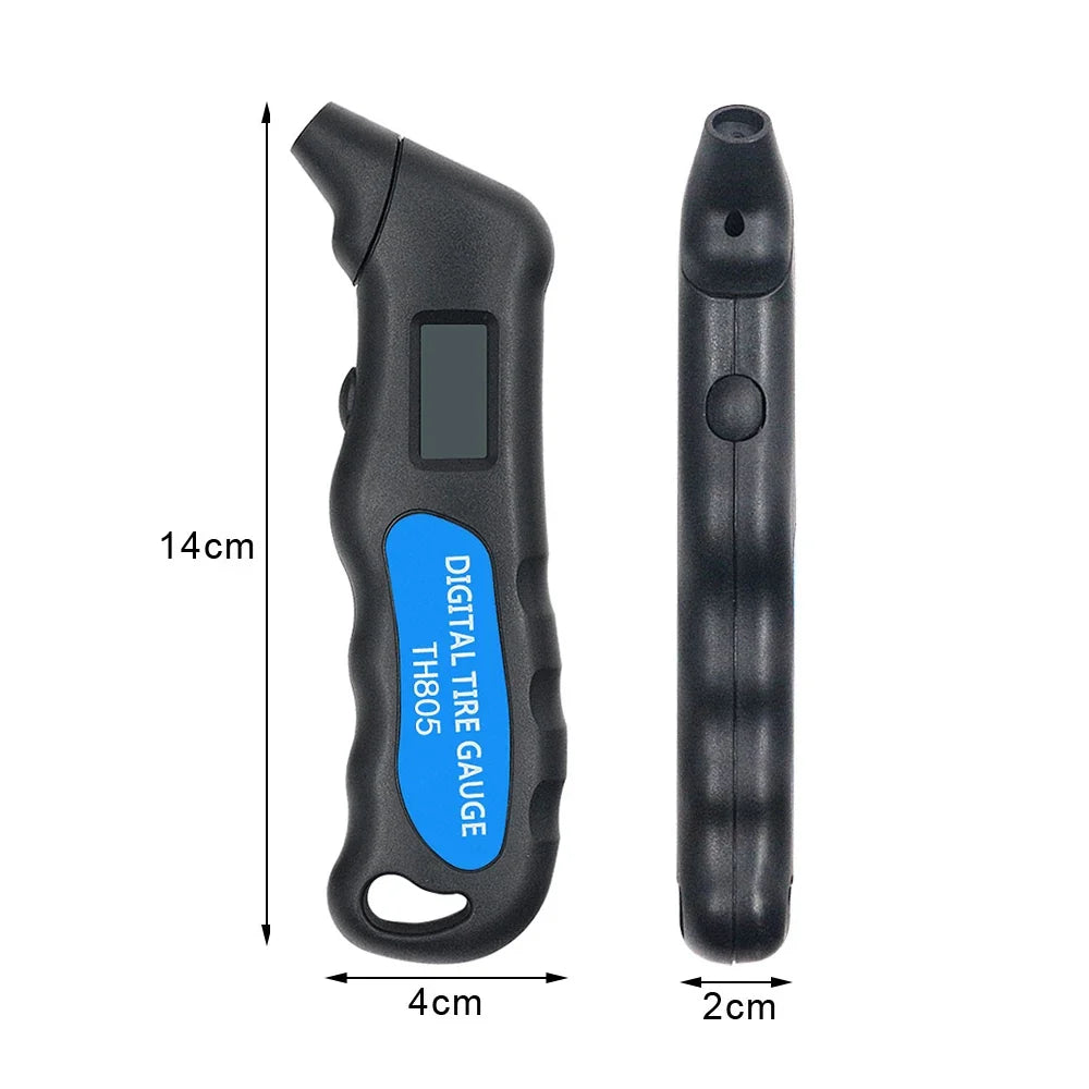 Digital Tire Pressure Gauge TH805 – 150 PSI LCD, Car Bike Truck