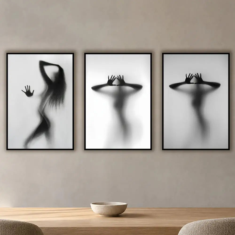 Abstract Silhouette Wall Poster – HD Waterproof PVC Sticker
