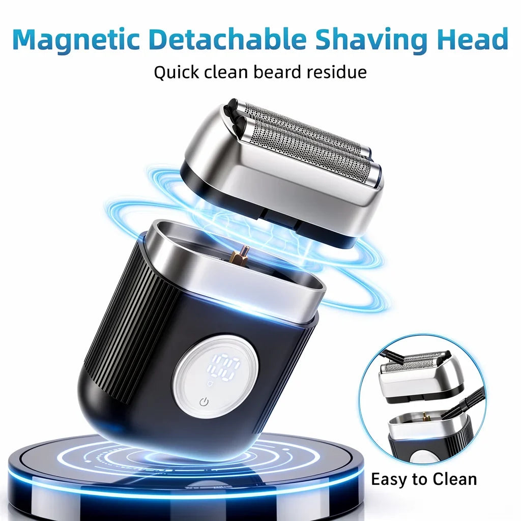 AFDEAL Mini Foil Electric Shaver for Men – 9000RPM Type-C