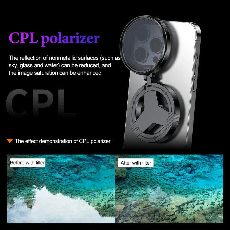 Variable Nd Cpl Iphone 15 Filter Smartphone Cellular Polarizer Phone