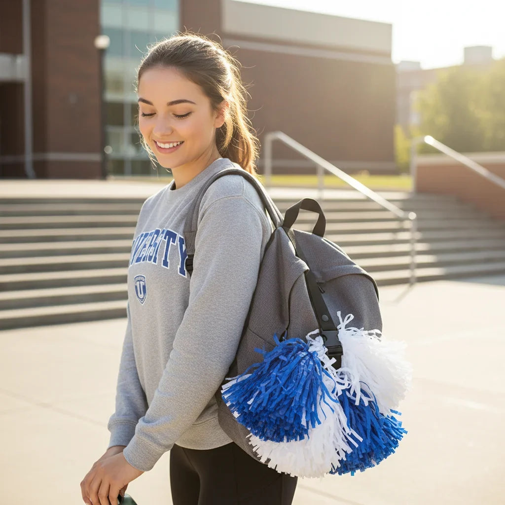Cheerleading Pom Pom Backpack Strap – Lightweight Nylon
