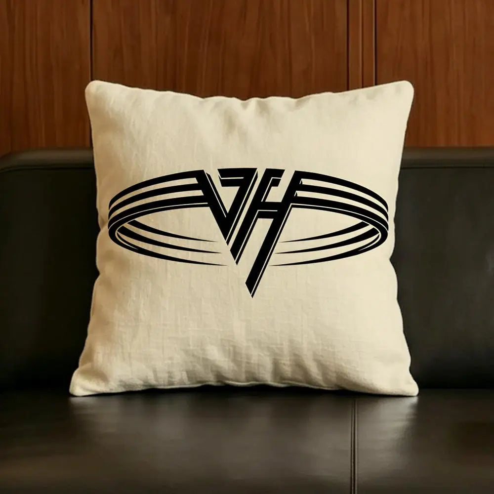 Van Halen Linen Cushion Cover | Music Fan Pillow Case Decor