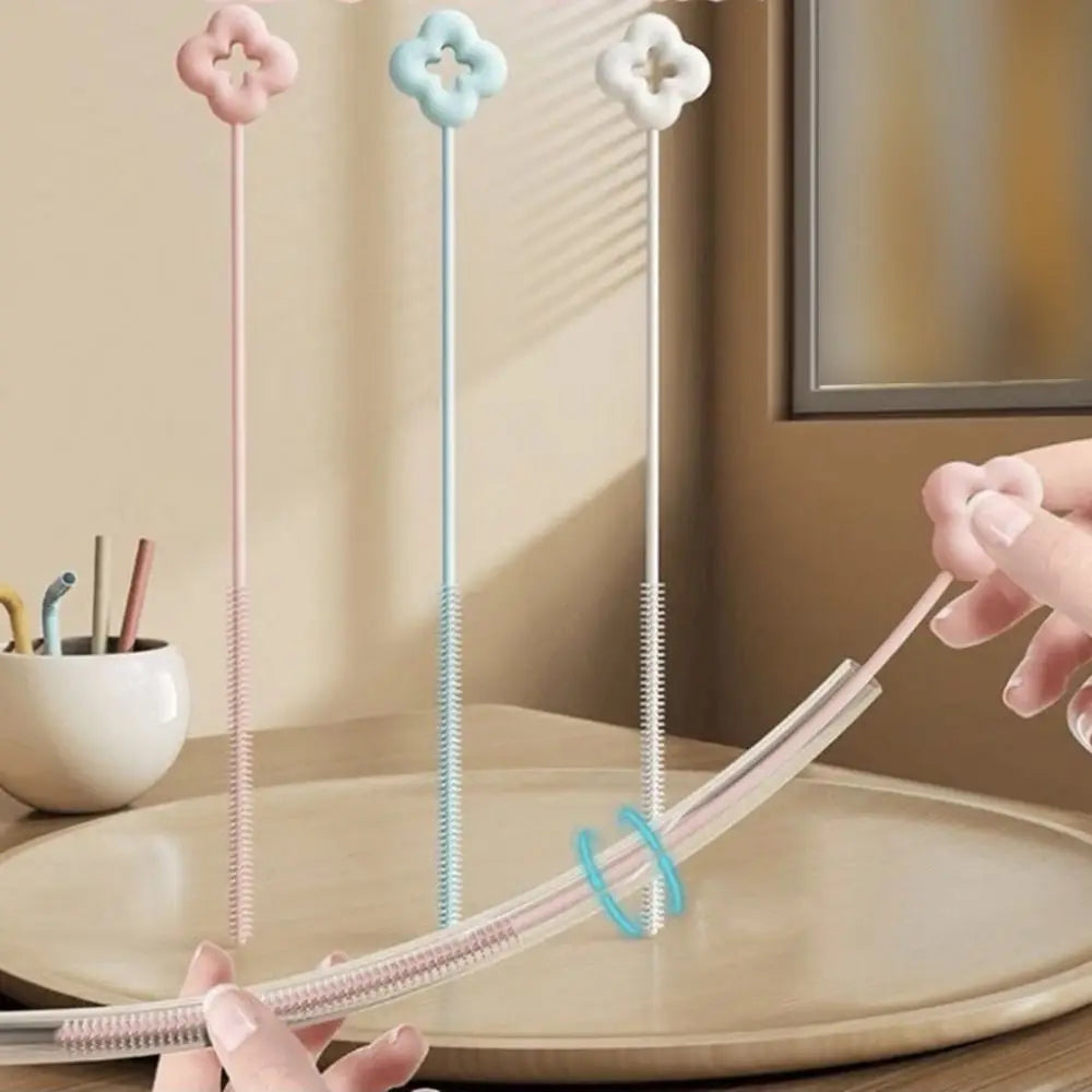 Reusable Straw Cleaning Brush Tool Kitchen Gadgets Bottle Cups Cover