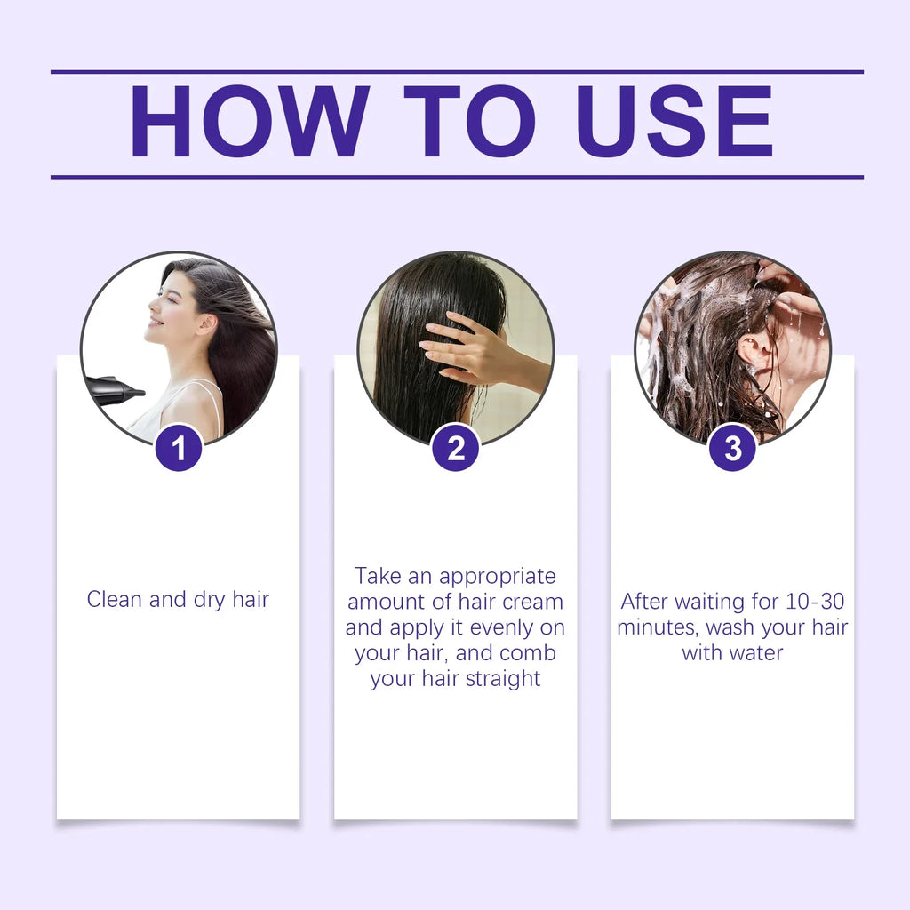 Protein Hair Straightening Cream – Frizz Control & Moisture