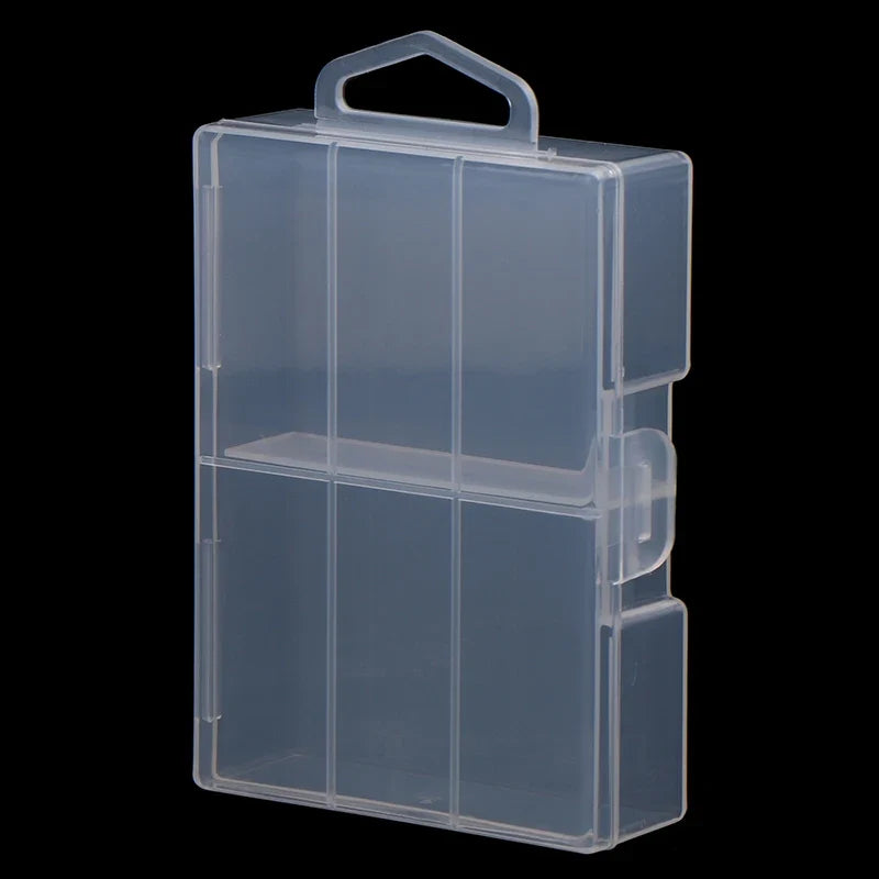 Transparent 18650 Battery Storage Box | Clear Plastic Organizer