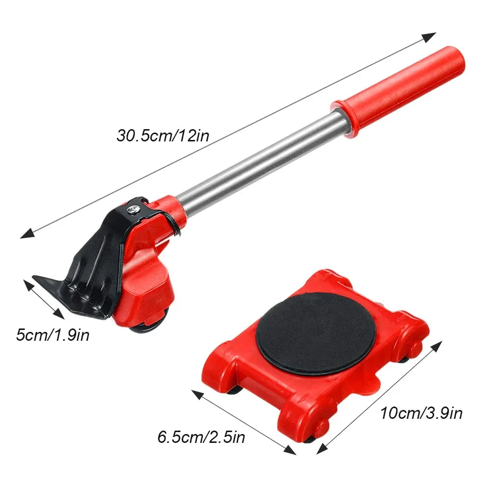 5-Piece Furniture Lifter & Mover Set with Roller Wheels