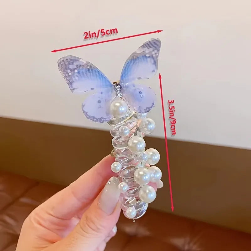 Mesh Butterfly Headbands for Girls – Floral Round Design