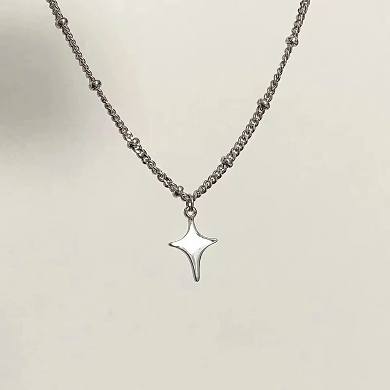 Star Choker Necklace – Titanium Steel Pendant Chain Unisex