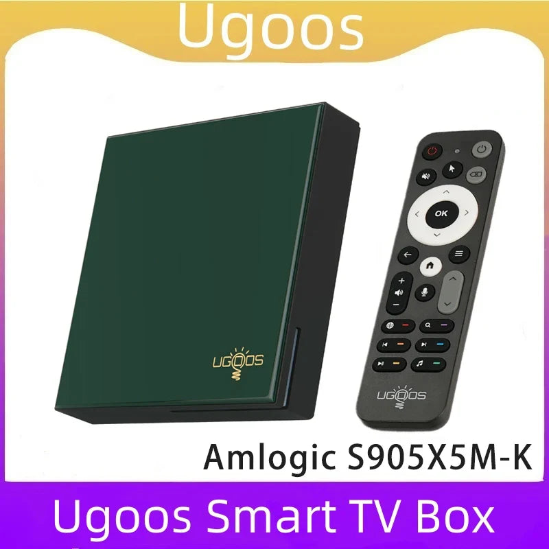 UGOOS SK4 Android 14 Smart TV BOX Amlogic S905X5M-K BT5 4 LPDDR4