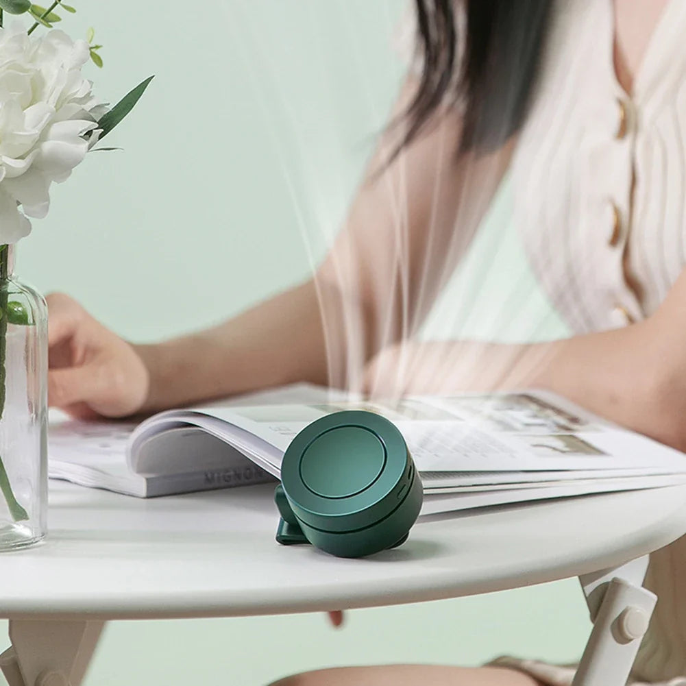 Portable Clip-On Fan | USB Rechargeable 3-Speed Waist Fan