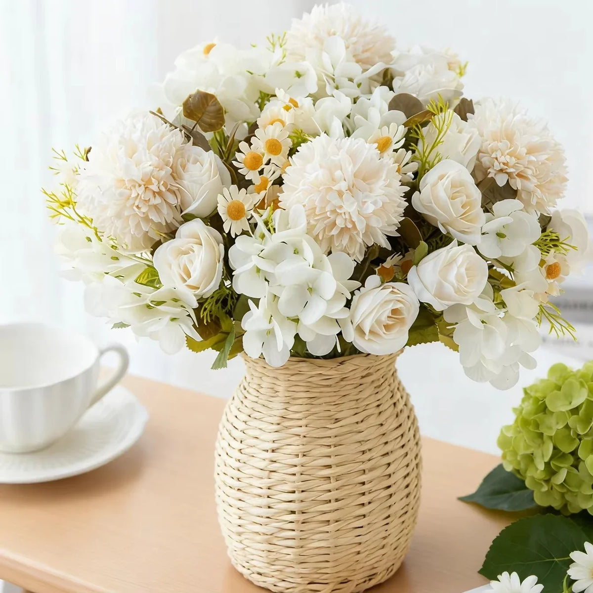 Artificial Chamomile Hydrangea Bouquet – Wedding & Home Décor