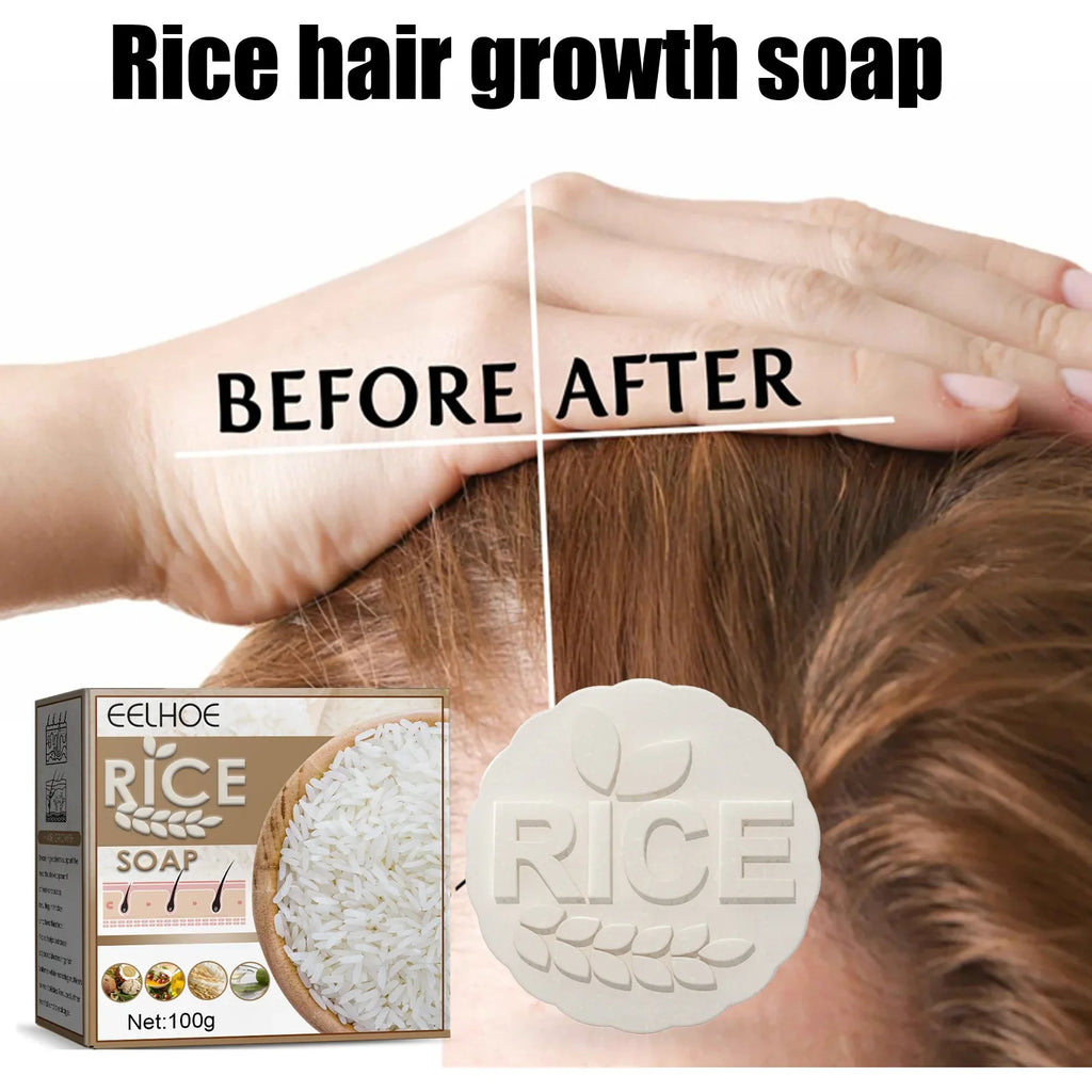 Rice Shampoo Bar – Anti Hair Loss, Nourishing & Strengthening