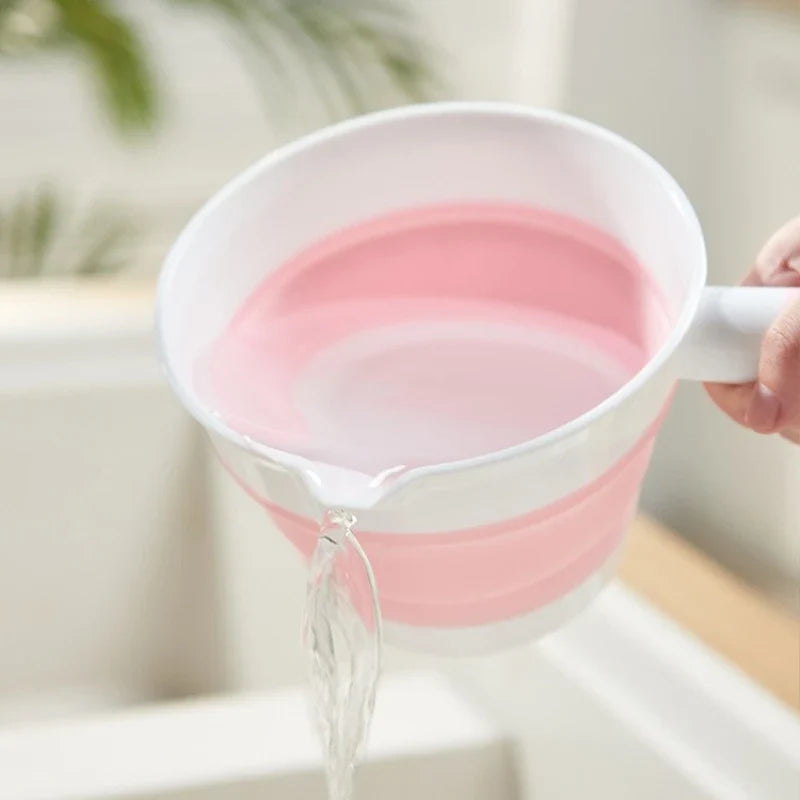 Large PP Folding Water Scoop – Long Handle Kitchen & Bath