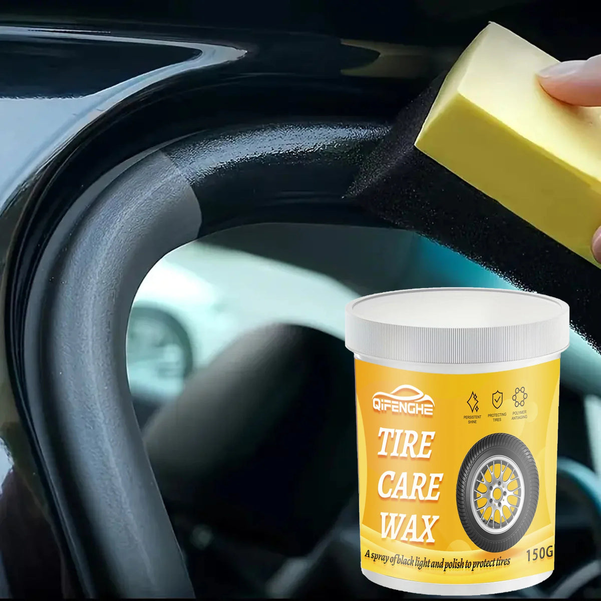 Car Plastic & Rubber Restorer Paste – Trim & Bumper Black Gloss