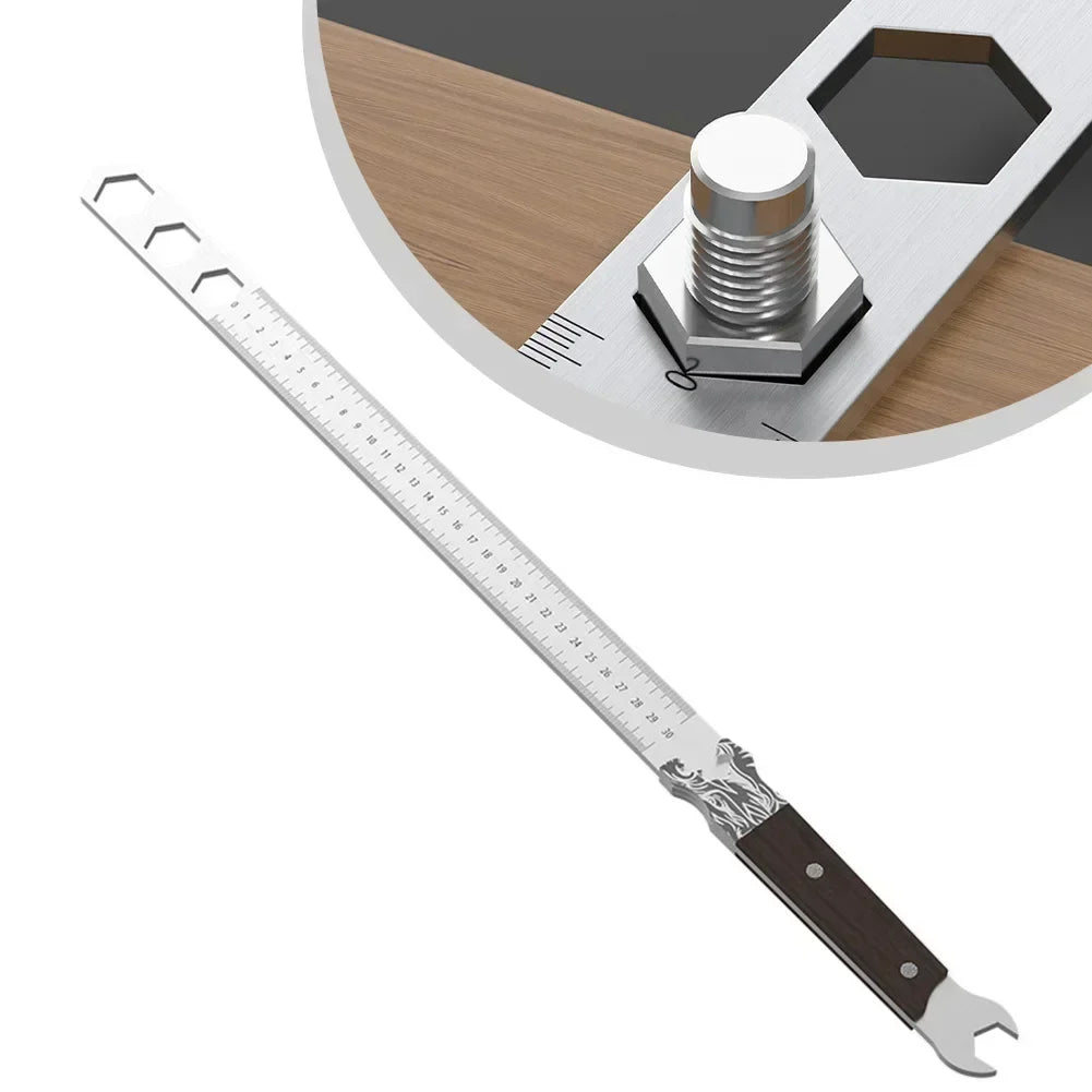 5mm Manganese Steel Measuring Straightedge Ruler – Woodworking
