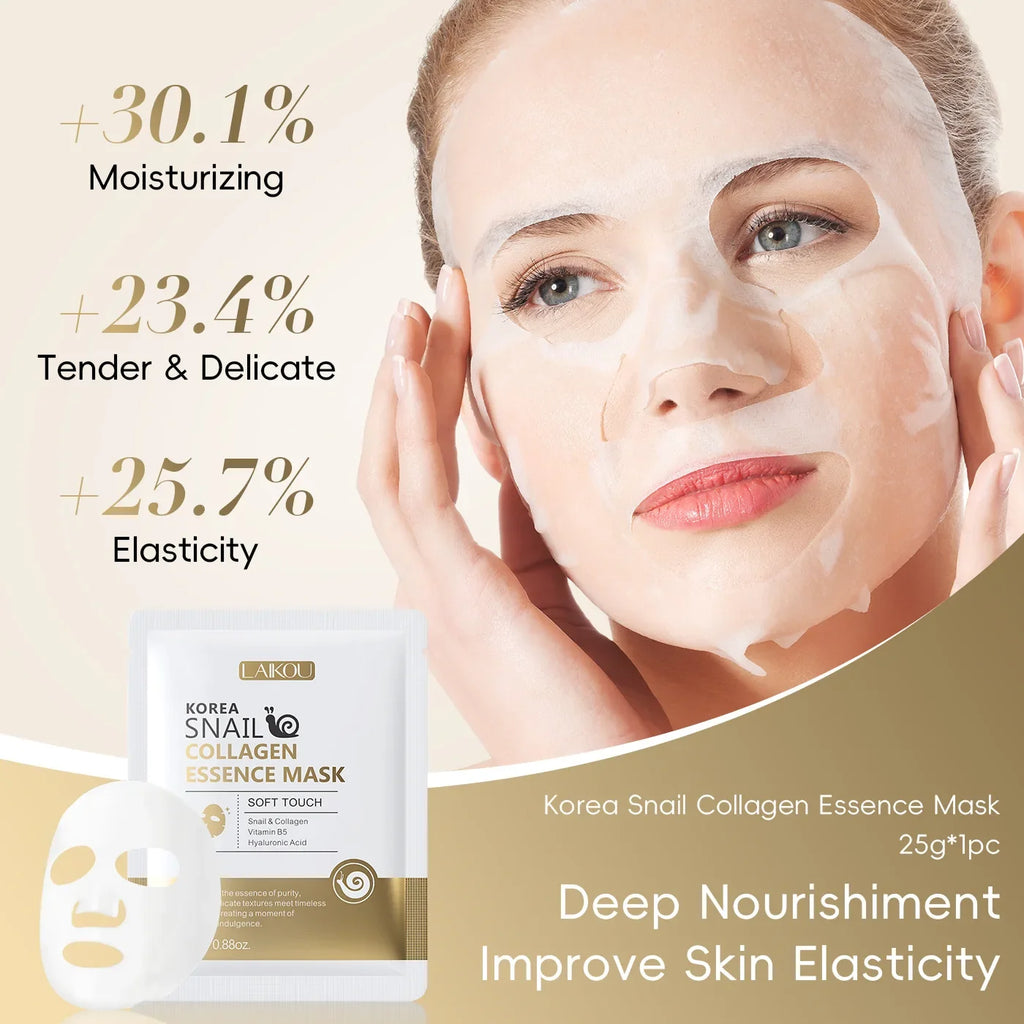 LAIKOU Snail Mucin Sheet Mask – Anti-Aging & Hydrating Skin
