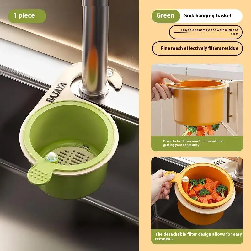 Hangable Kitchen Sink Drain Strainer Basket – Leak-Proof