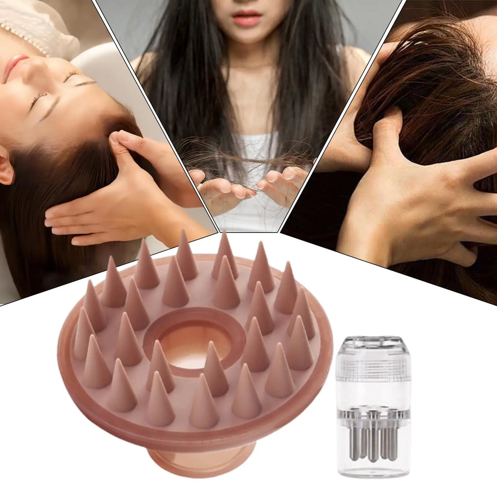 Silicone Scalp Massager Brush & Oil Applicator | Hair Care