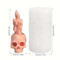 3D Skull Silicone Candle Mold – Halloween DIY Skeleton Mould