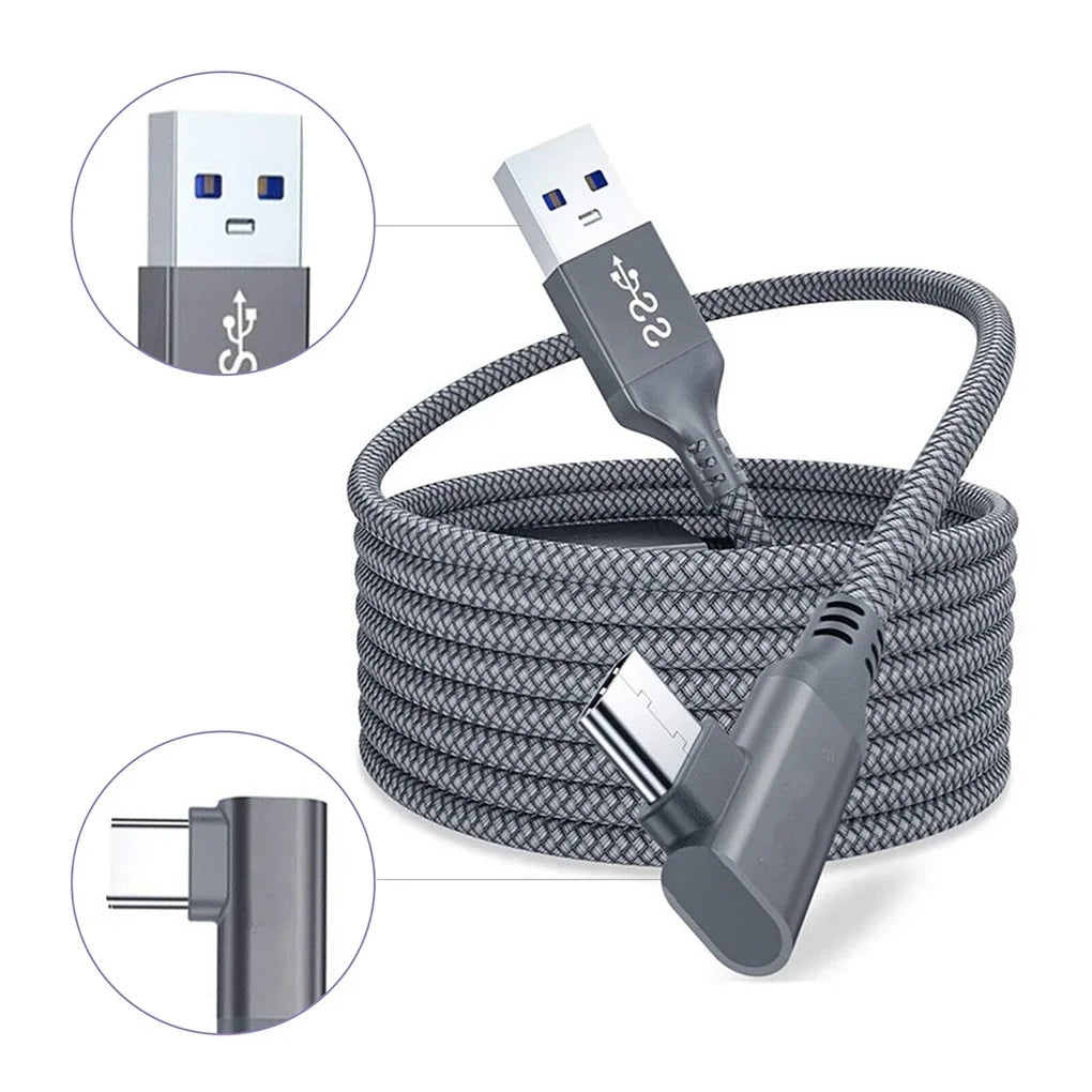 5M USB-A to USB-C VR Link Cable for Meta Quest 2 | 5Gbps