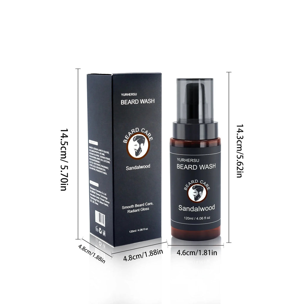 YURHERSU Men's Beard Shampoo – Deep Cleansing & Softening