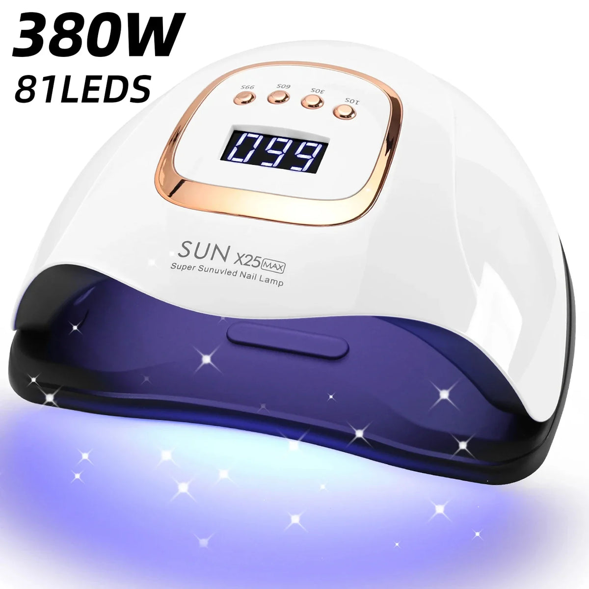 UV LED Nail Lamp 81 Fast Curing Dryer Gel Polish Manicure Pedicure