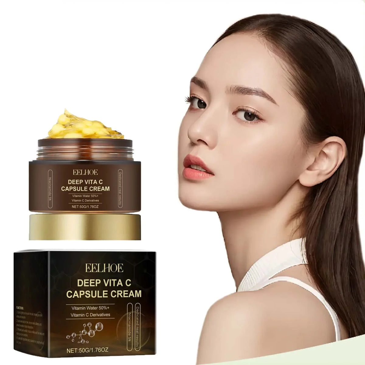 Eelhoe Niacinamide & Vitamin C Cream – Brighten & Fade Dark Spots