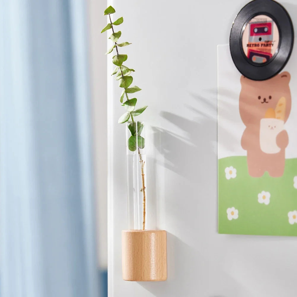 Mini Magnetic Test Tube Vase | Hydroponic Fridge Planter
