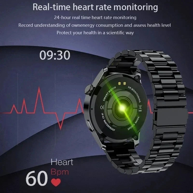 Bluetooth Smartwatch for Men – Heart Rate, Fitness & Calls