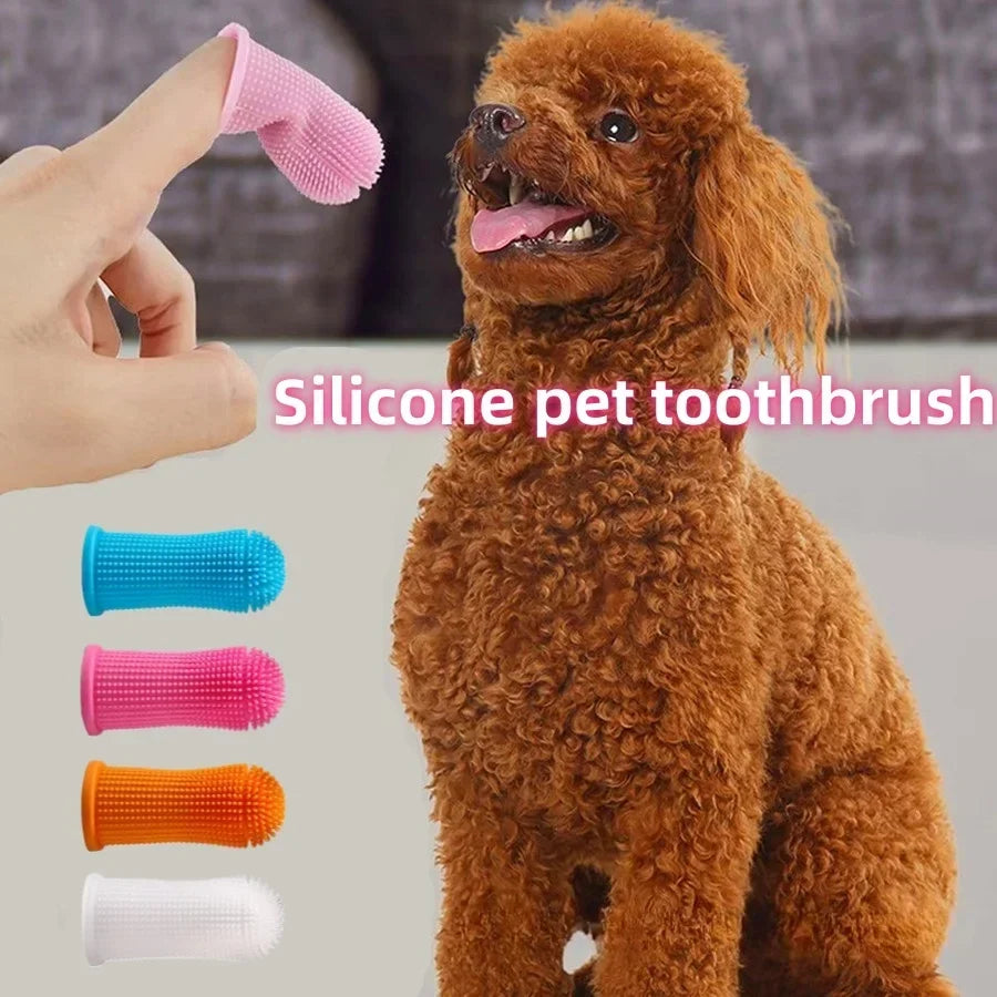 Silicone Finger Toothbrush for Dogs & Cats | 360° Clean