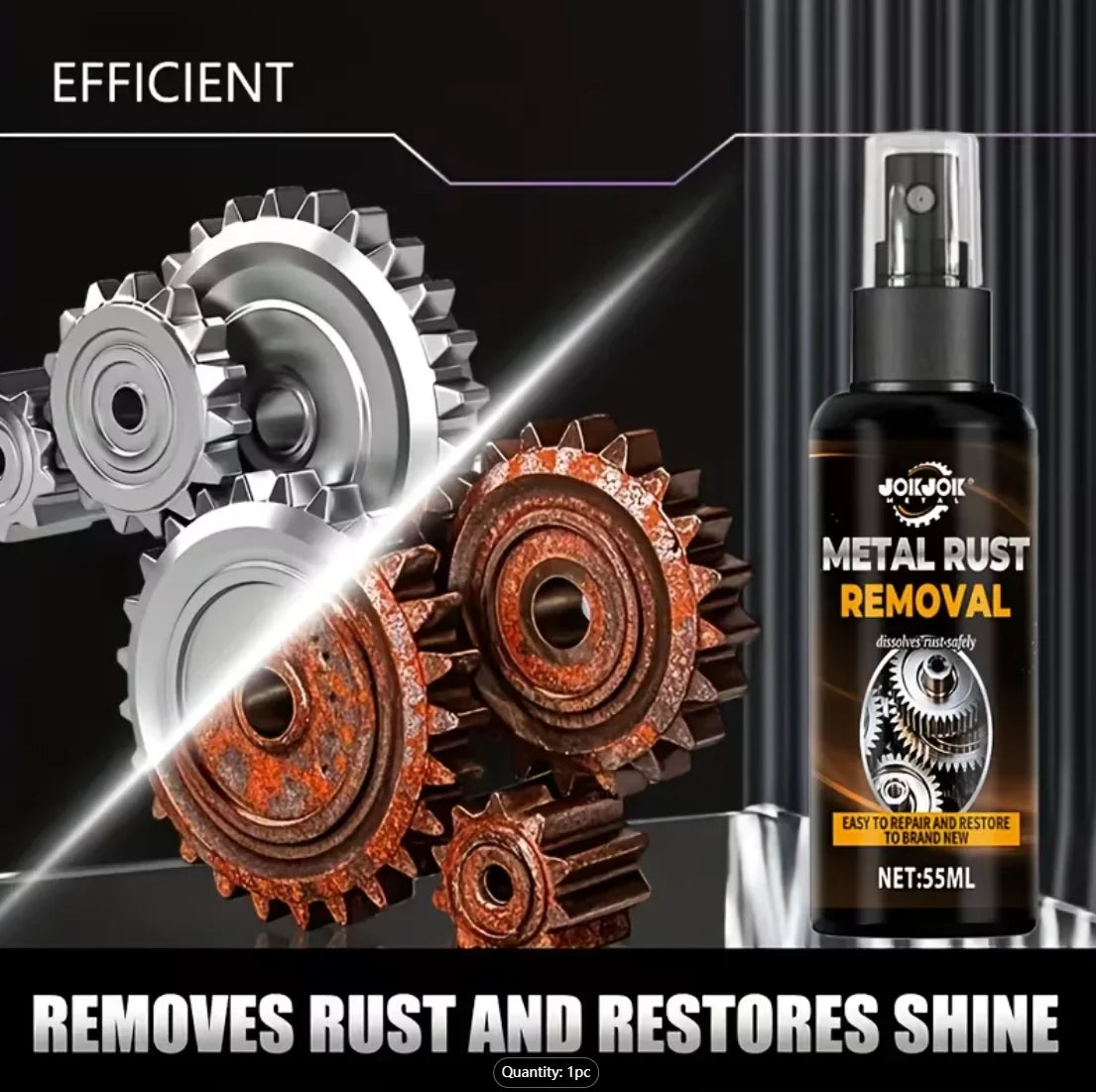 Metal Rust Remover Spray with Towel – Car & Home Use