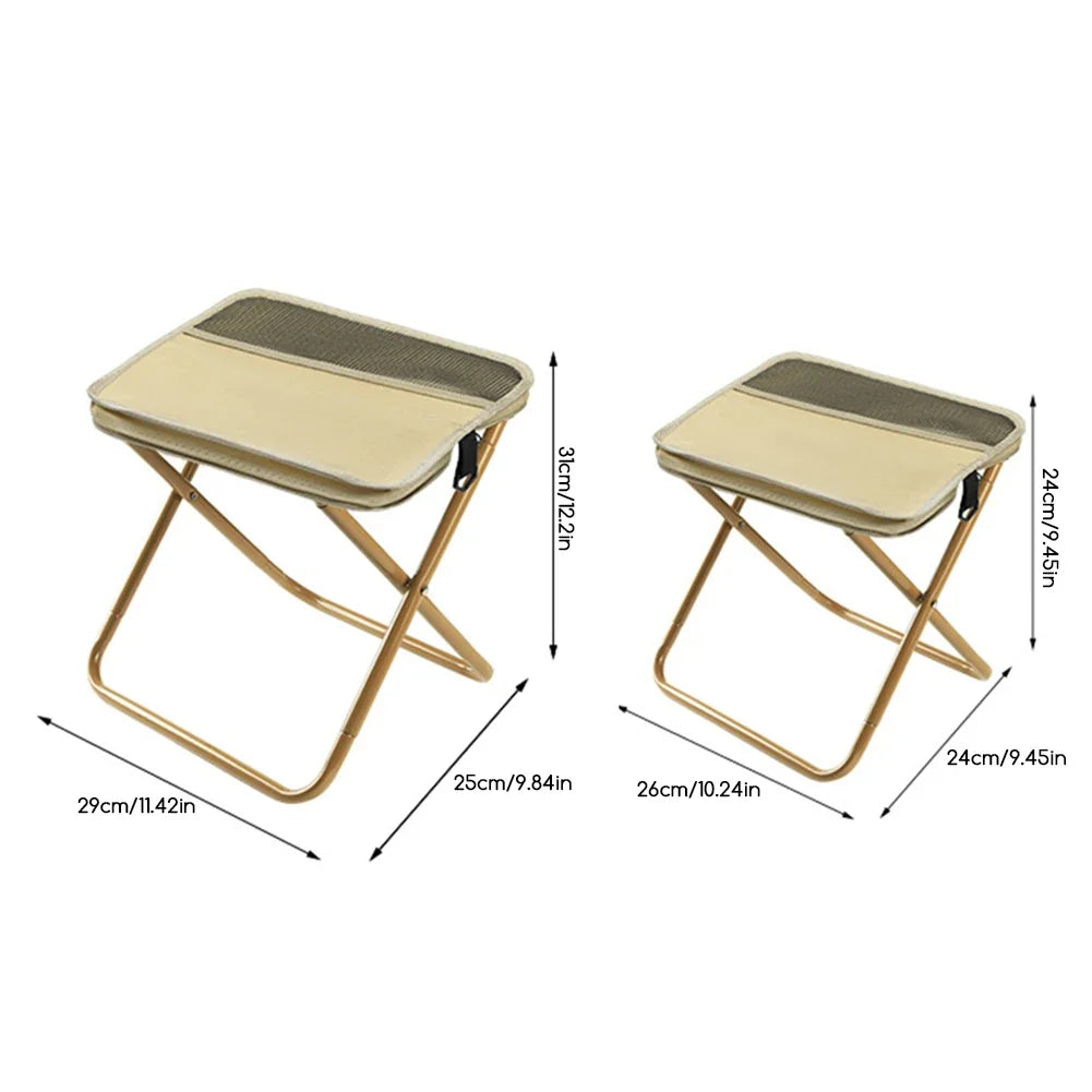 Portable Folding Camping Stool with Carry Bag – Lightweight