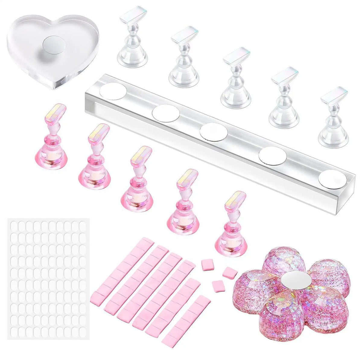 Magnetic Nail Stand Set | Press-On Nail Display & Art Holder