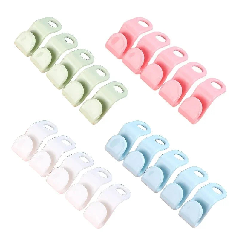Clothes Hanger Connector Hooks – Closet Space-Saving Organizer