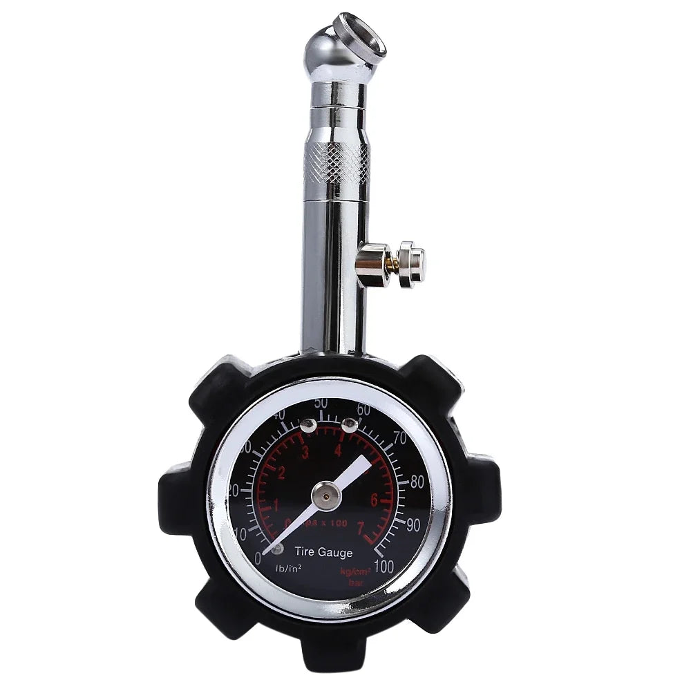 Accuracy Tire Pressure Gauge 100 PSI Heavy Duty Car Truck Motorcycle