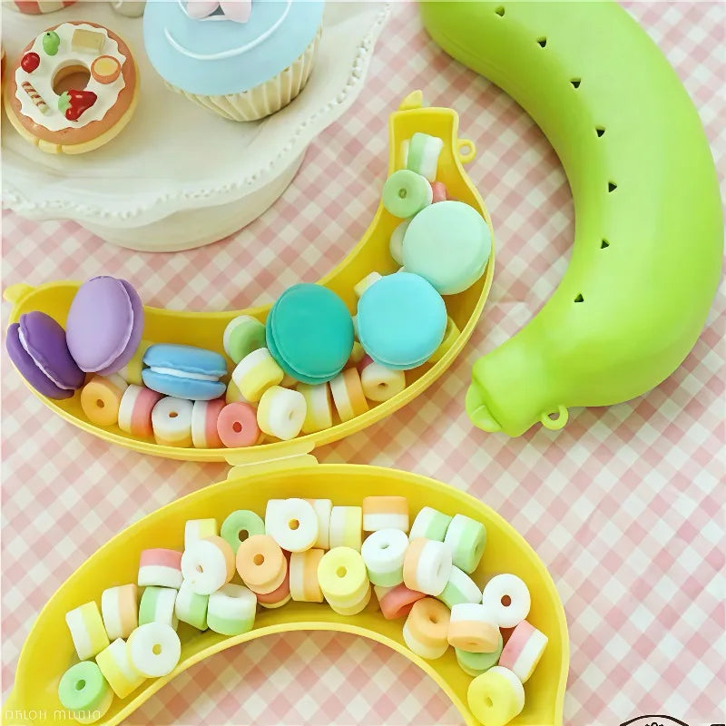 Banana Protector Container | Plastic Fruit Case for Travel & Lunch