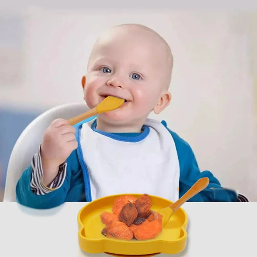 Silicone Baby Spoon & Fork Set | BPA-Free Toddler Flatware