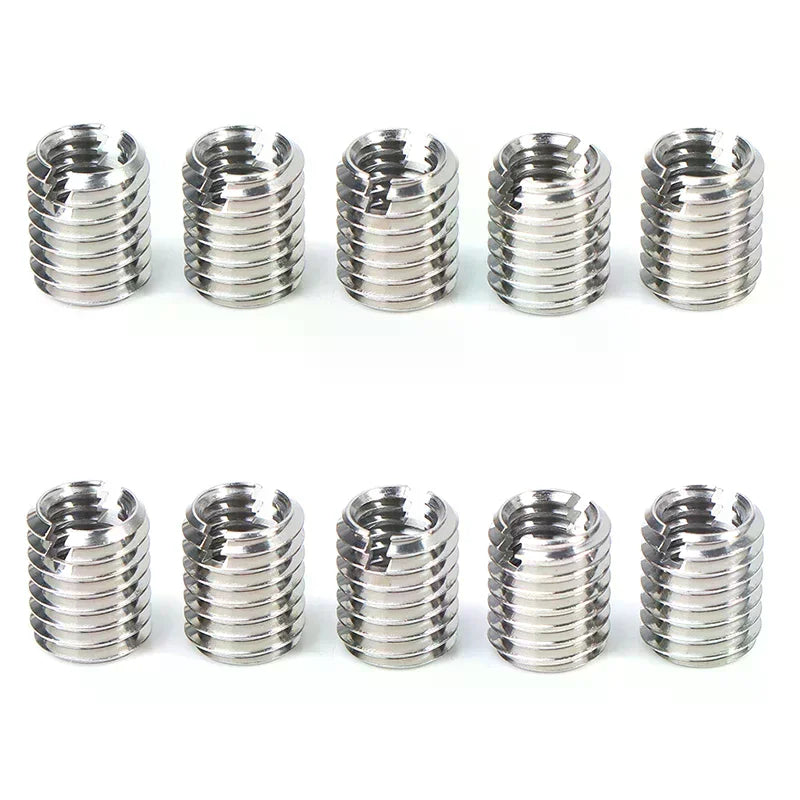 M8 to M6 Stainless Steel Thread Reducer Adapters, 10-Pack