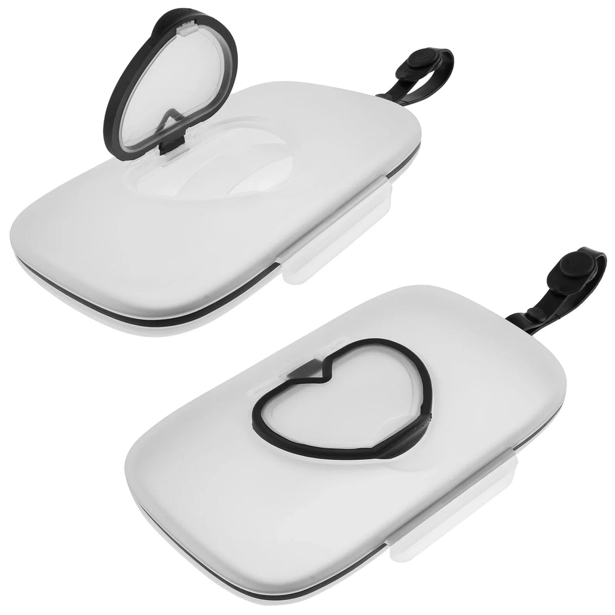 2-Pack Portable Baby Wipe Dispenser Box with Sealing Lid