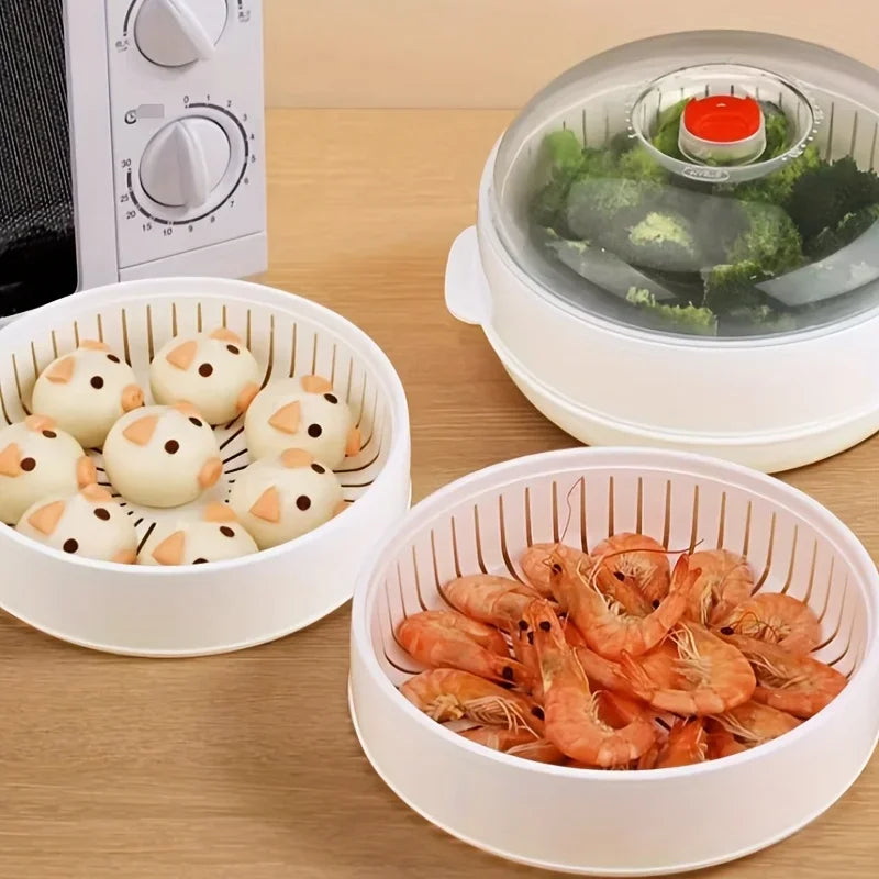 Microwave Steamer – Food Grade High Temp Cooking Tool
