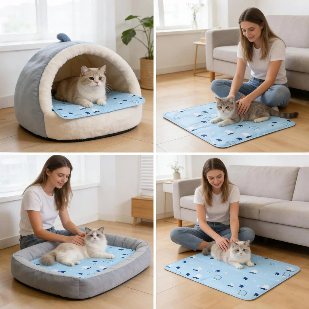 Cooling Gel Pet Mat for Dogs & Cats | Self-Cooling Summer Pad