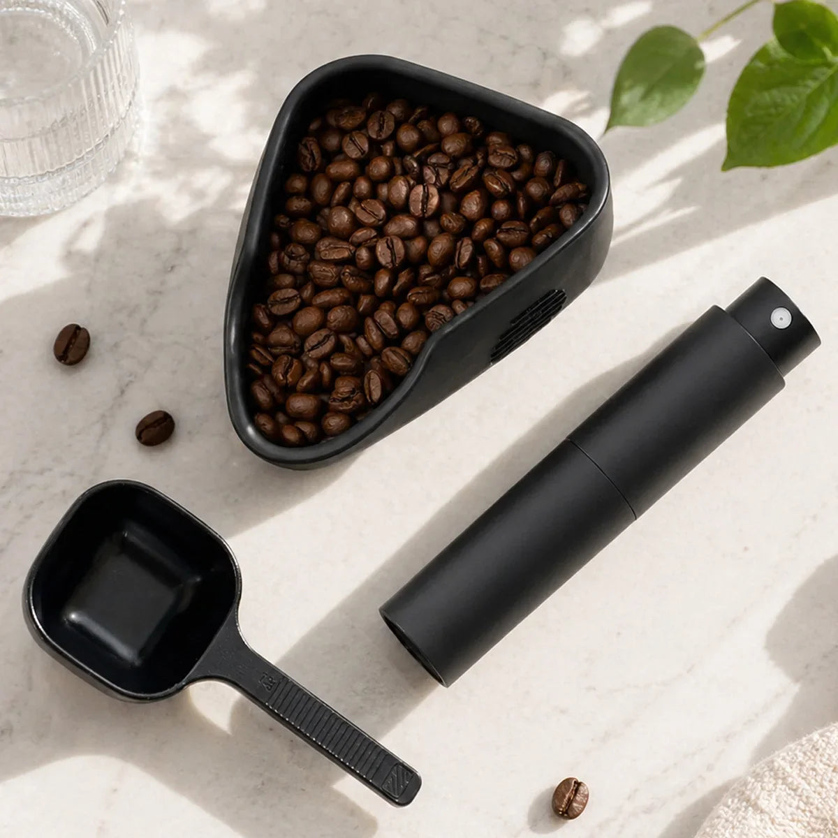 Silicone Coffee Bean Dosing Cup Sprayer Spoon Tea Spoons Stirrers