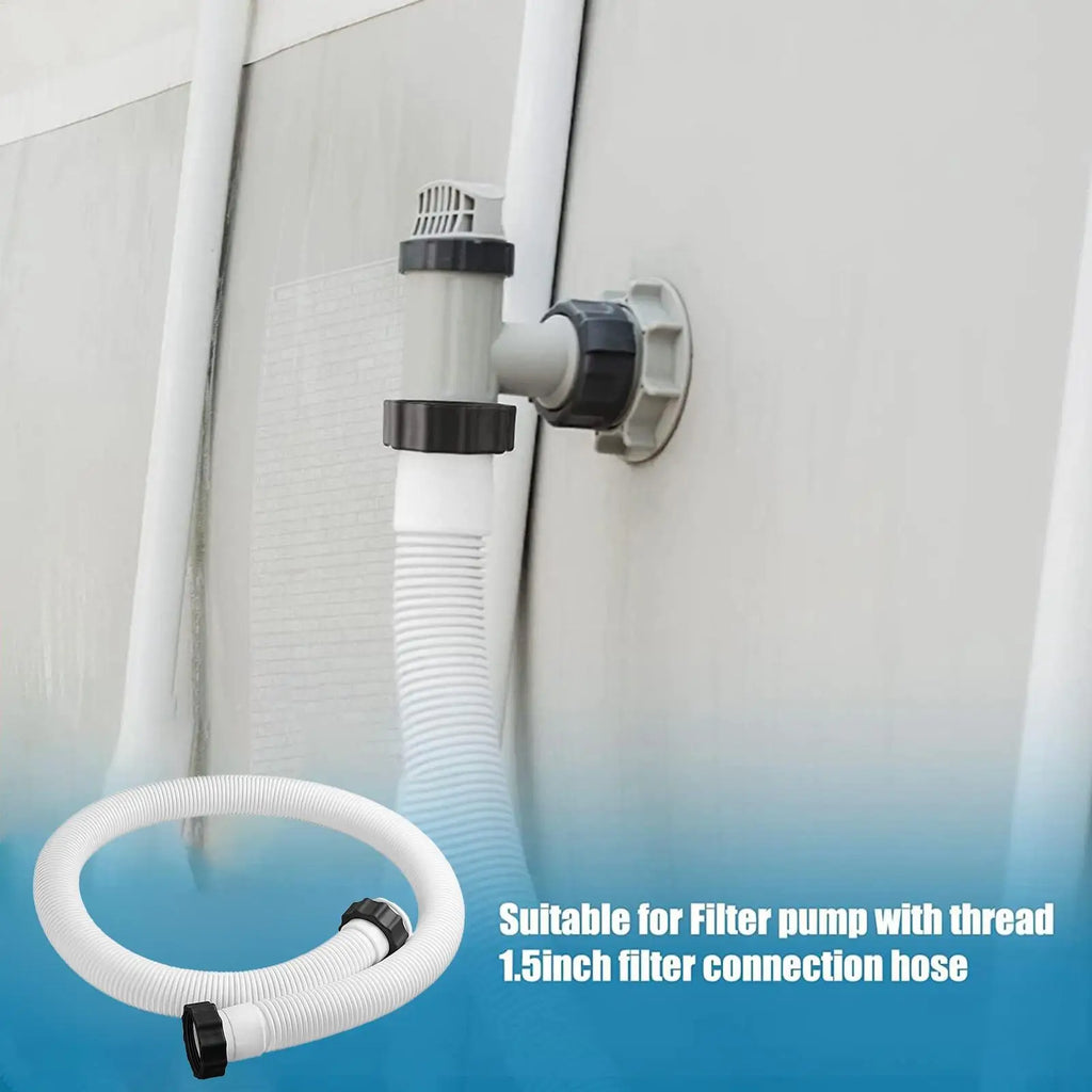Heavy-Duty Flexible Pool Pump Hose – Quick-Connect Fittings