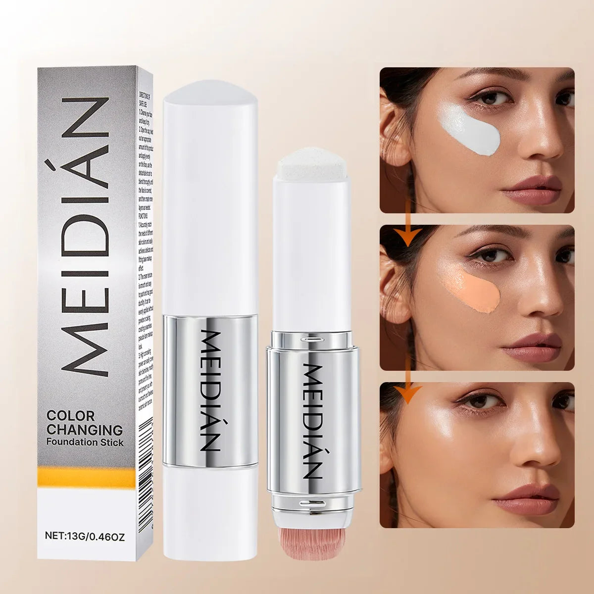 Color-Changing Foundation Stick – Moisturizing & Brightening