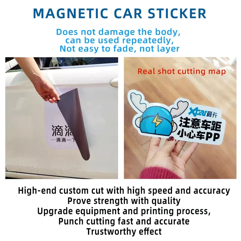 Custom Magnetic Car Signs & Vinyl Stickers – Design Your Own